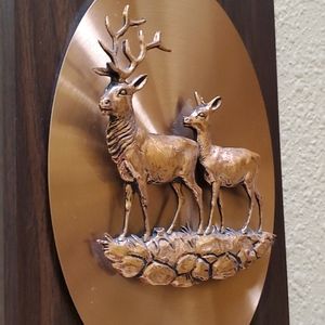 Wall Plaque Deer & Doe